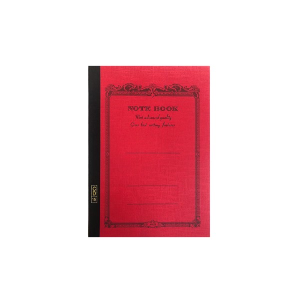 CD Notebook-B7 Lined Red