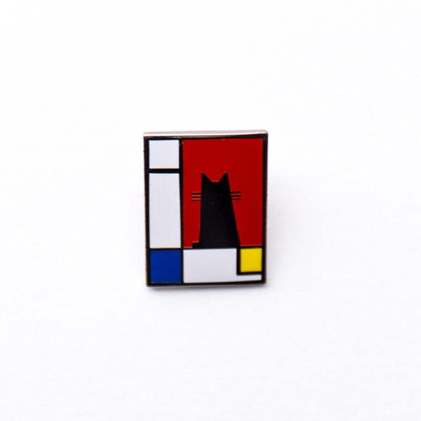 Enamel Pin-Meowdrian