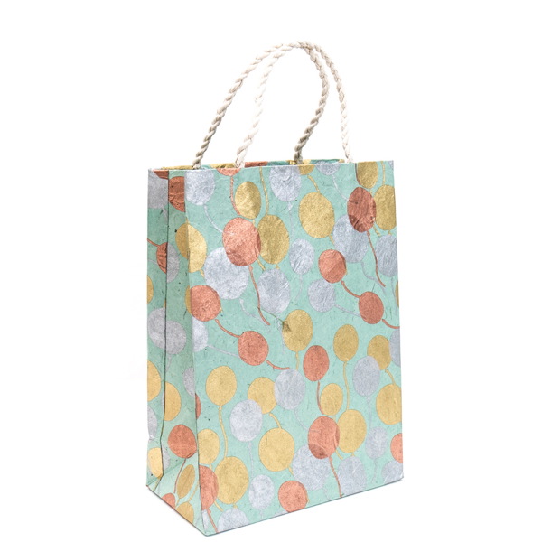 Gift Bag Medium-Balloons Gold Copper Silver On Pool