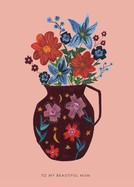 Card-Mother's Day Vase 