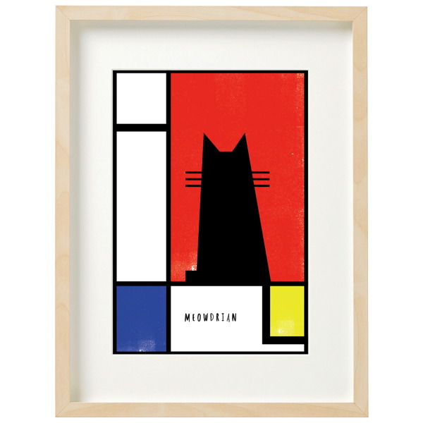 Art Print-Meowdrian