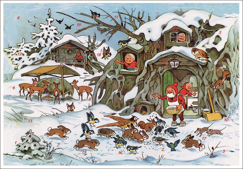 Advent Cal-Poster-Feeding of Animals