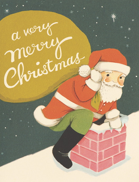 Card-Santa on Rooftop