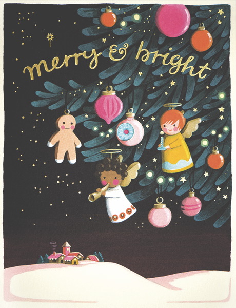 Foil Card-Angel Ornaments