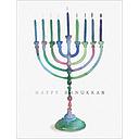 Foil Card-Colourful Menorah