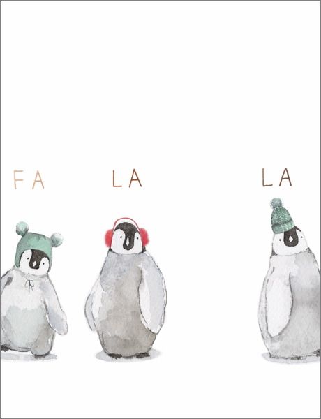 Card-Fa La La Penguins