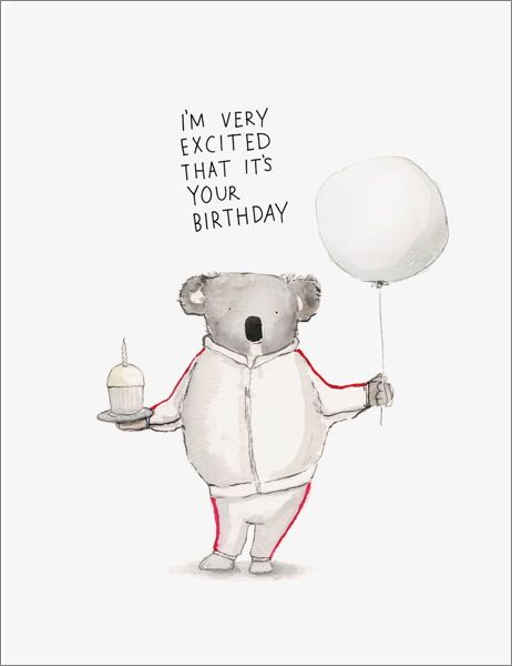 Card-Koala Excitement