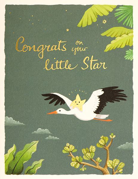 Foil Card-Baby Star