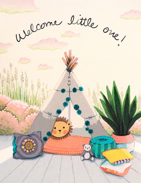 Card-Baby Tee-pee