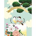 Foil Card-Birds On a Cake Wedding