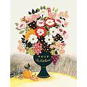 Foil Card-Best Wishes Flower Vase