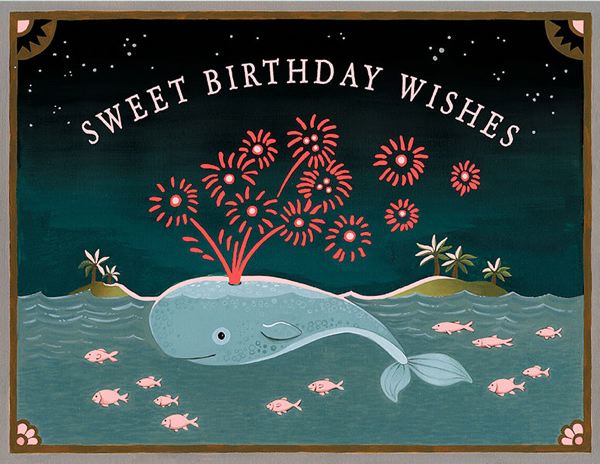 Foil Card-Whale Birthday