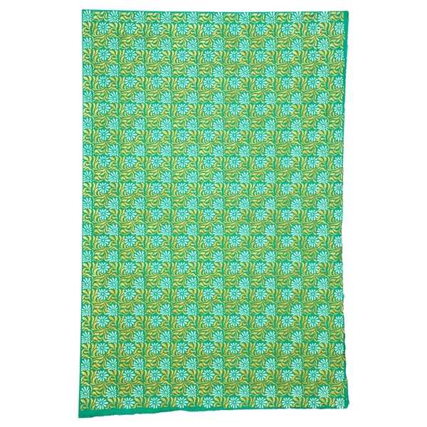 Wrap-Gold/White On Sea Green