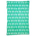 Wrap-Peacock Feather Silver On Sea Green