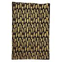 Wrap-Feathers Gold On Black