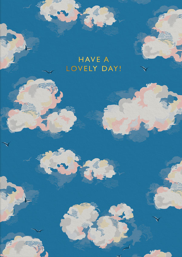 Cath Kidston Foil Card-Have A Lovely Day Cloud