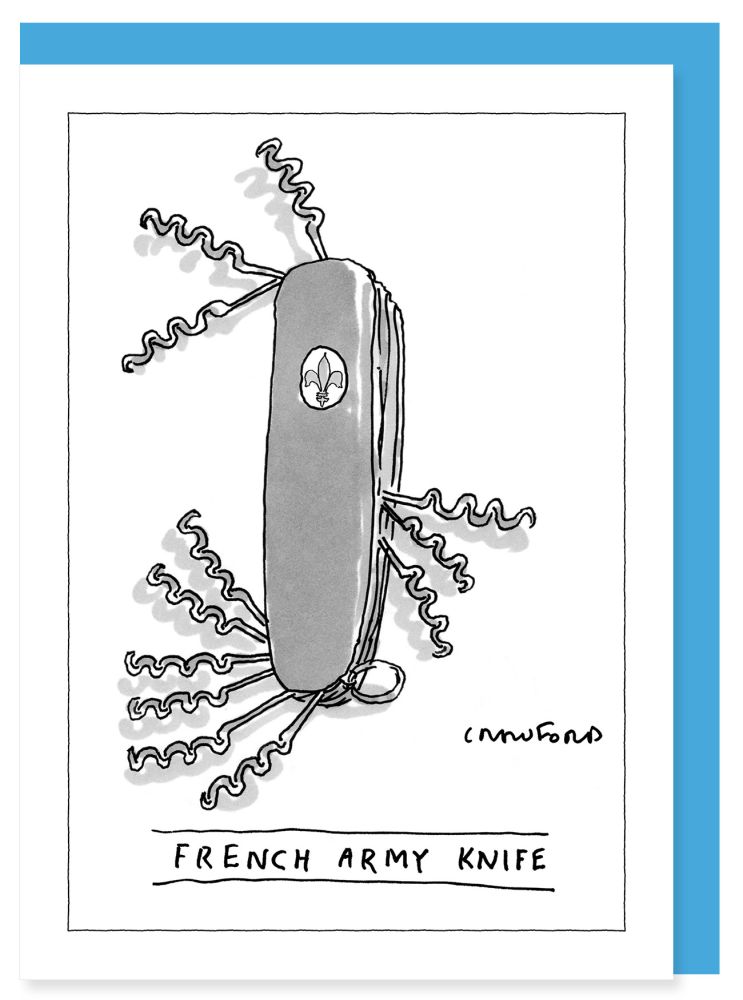 Card-French Army Knife
