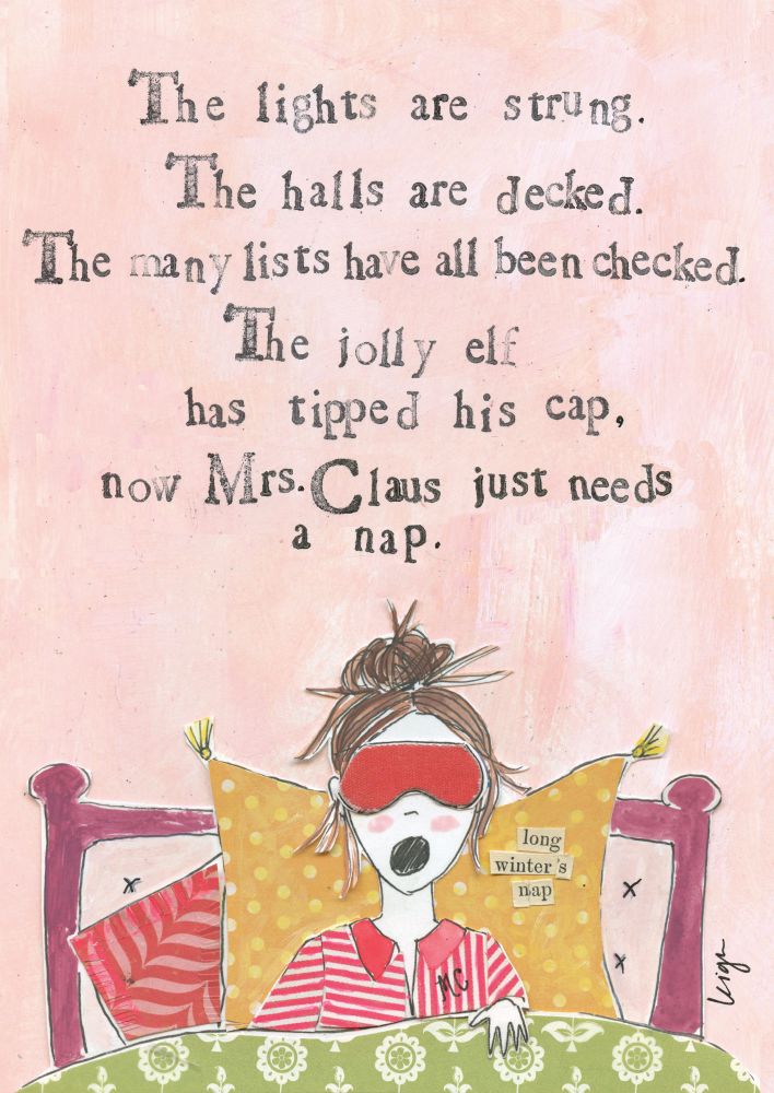 Card-Mrs Claus Needs a Nap