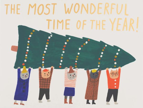 Foil Card-Xmas Kitties