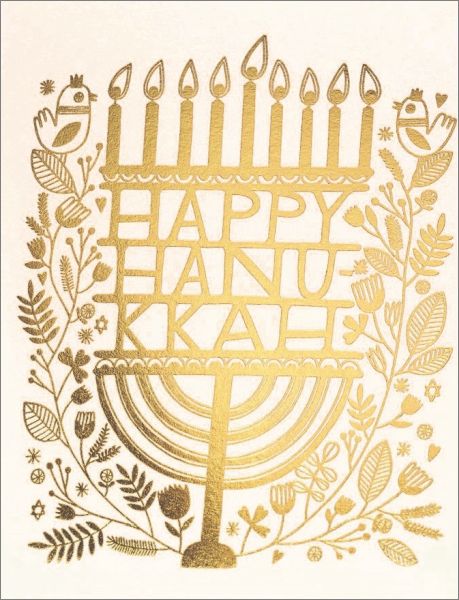 Foil Card-Hanukkah Candles