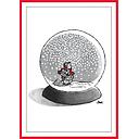 Card-Man In Snowglobe