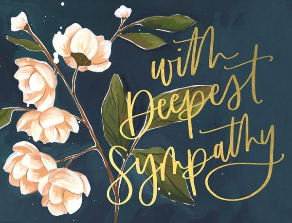 Foil Card-Deepest Sympathy