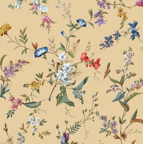 Card-Floral On Gold