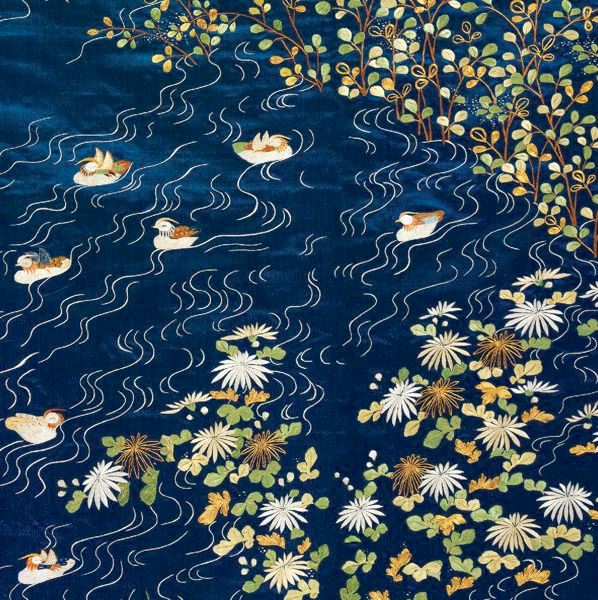 Card-Mandarin Ducks Kimono