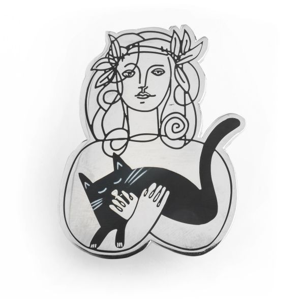 Luxury Enamel Pin-Picatso Cat Lady