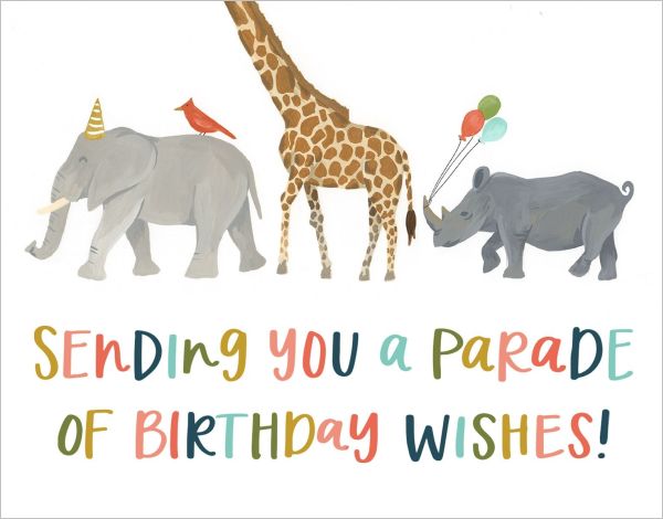 Card-Birthday Parade
