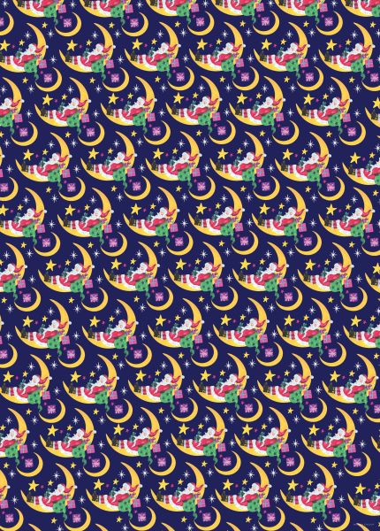 Wrap-Santa On Moon