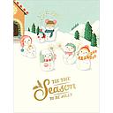 Foil Card-Snowman Family