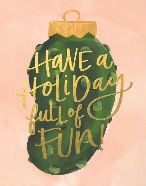 Foil Card-Holiday Pickles