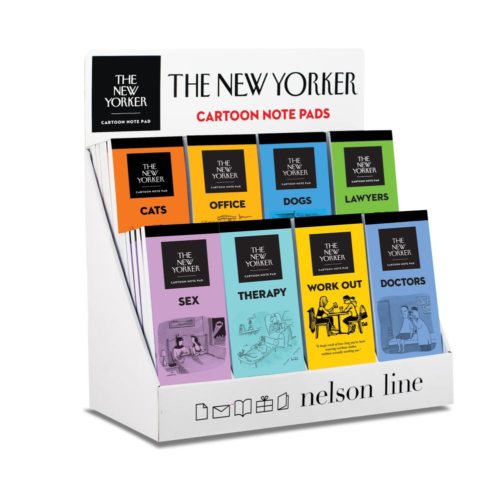 NY Cartoon Notepad Counter Display Kit