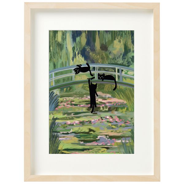 Art Print-Clawed Monet Bridge
