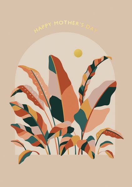 Card-Mother's Day Leaves