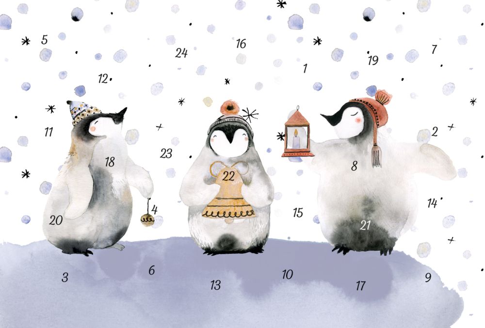 Advent Cal-Card-Penguins