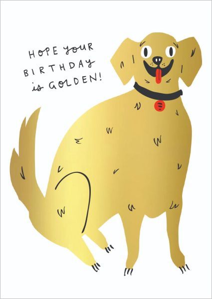 Foil Card-Golden Retriever