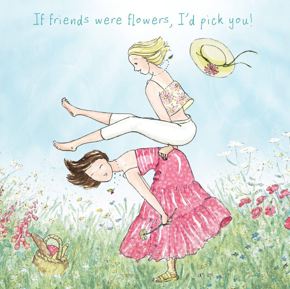 Card-If Friends Were Flowers