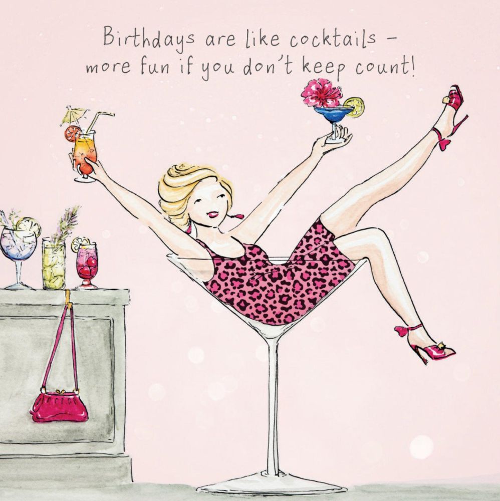 Card-Birthday Cocktails