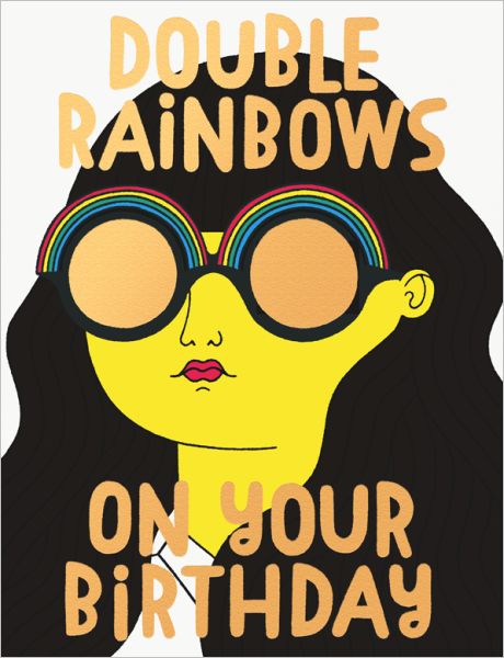 Foil Card-Double Rainbows