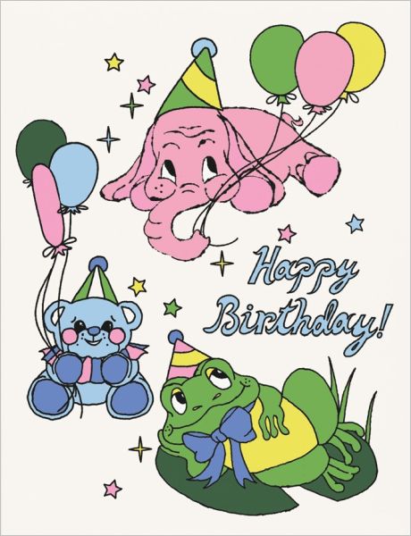 Card-Birthday Animals