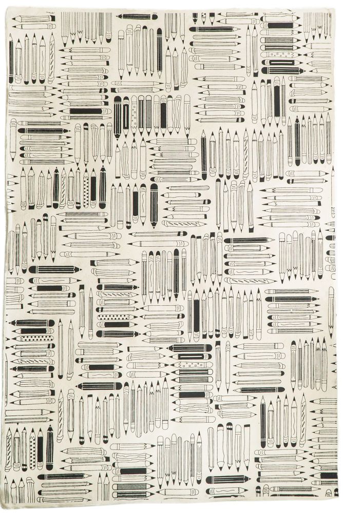 Wrap-Pencils Black On Natural 