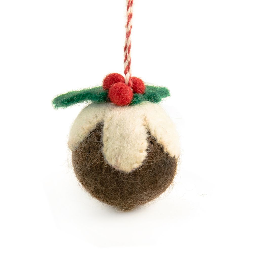 Decoration-Felt Figgy Pudding