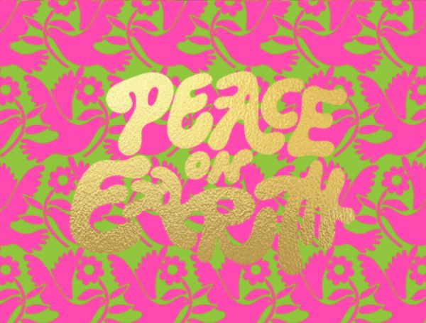 Foil Card-Neon Doves