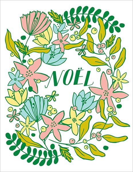 Card-Poinsettia Noel