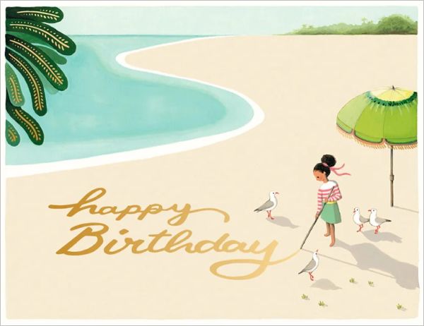 Foil Card-Sand Writing Birthday