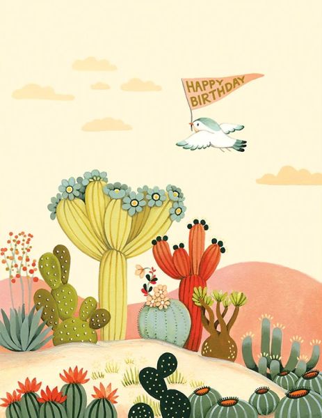 Foil Card-Cactus Hills Birthday