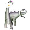 3D Card-Dinosaur-Dippy