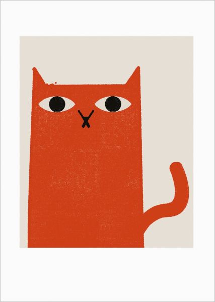 Card-Ginger Cat